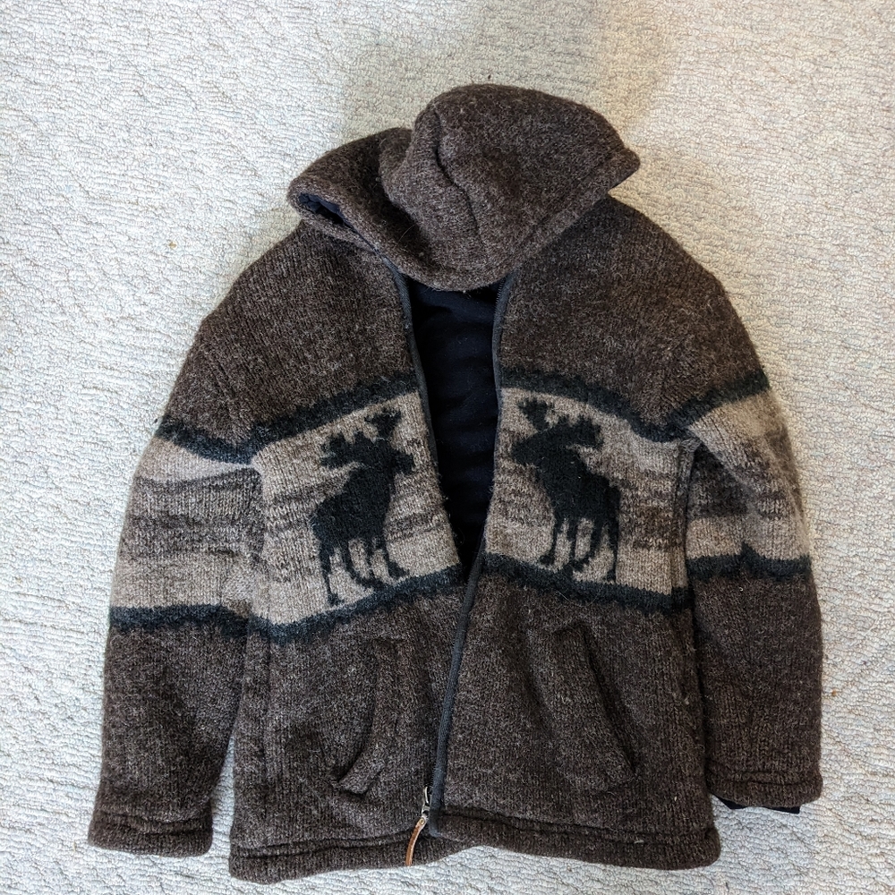 Warm Wool Sweater Jacket